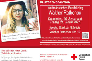 DRK-Flyer für Blutspende 2022